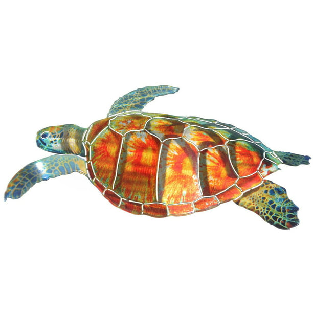 Mosaic Sea Turtles for Swimming Pool or Wall  2 color and 3 size choices 12"-35"